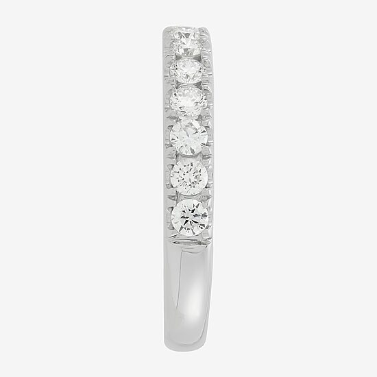 Womens 3/4 CT. T.W. Lab Grown White Diamond 14K White Gold Band