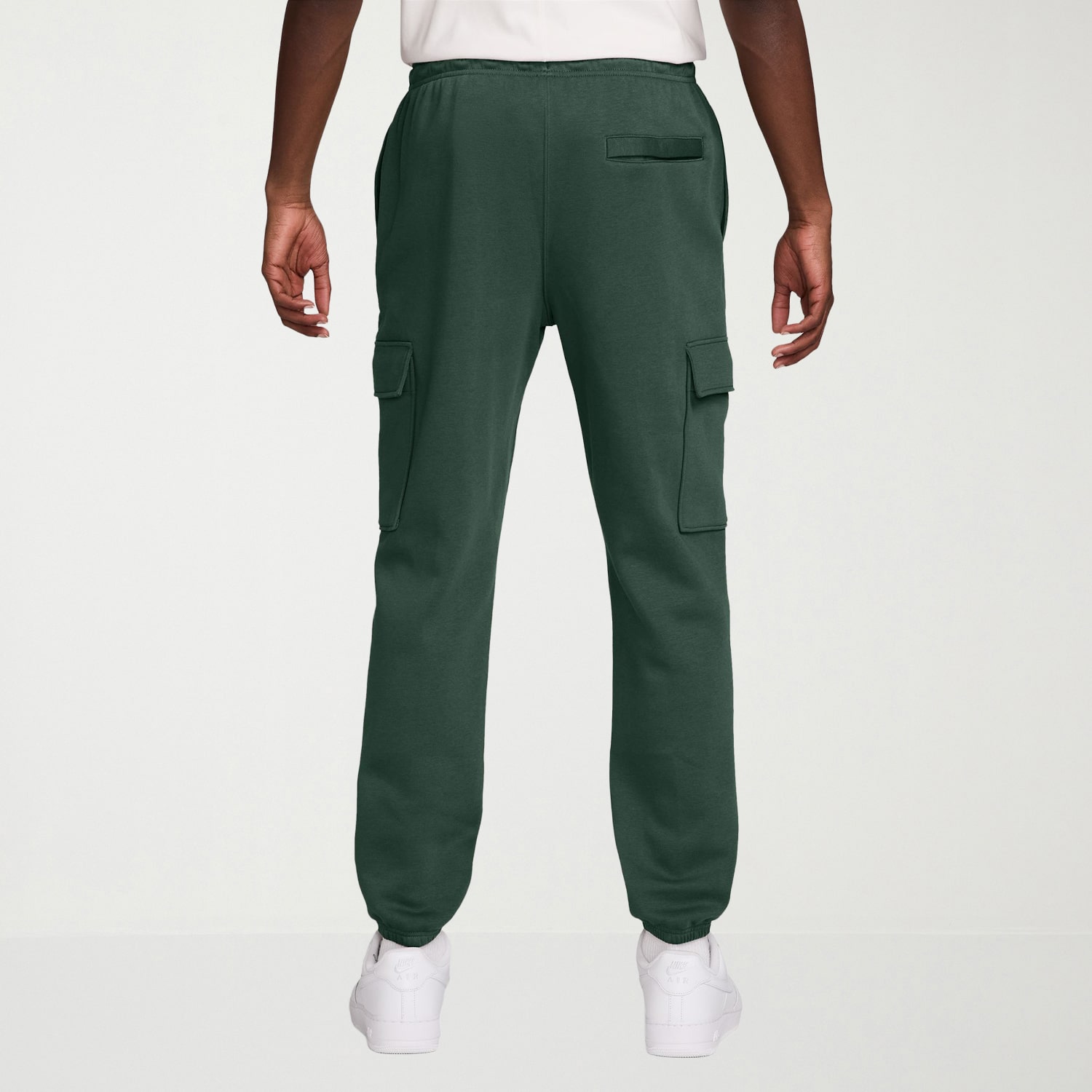 Nike Fleece Mens Cuffed Mid Rise Regular Fit Active Cargo Pant
