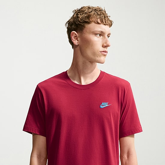 Nike Embroidered Logo Mens Crew Neck Short Sleeve Embroidered Active T-Shirt