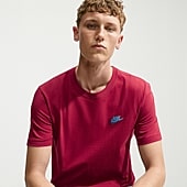 Nike Embroidered Logo Mens Crew Neck Short Sleeve Embroidered Active T-Shirt