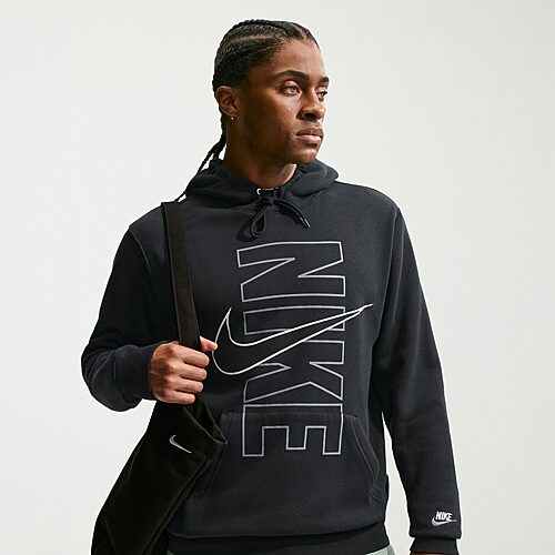 Nike Sweatshirt Mens Long Sleeve Active Hoodie, Medium, Black