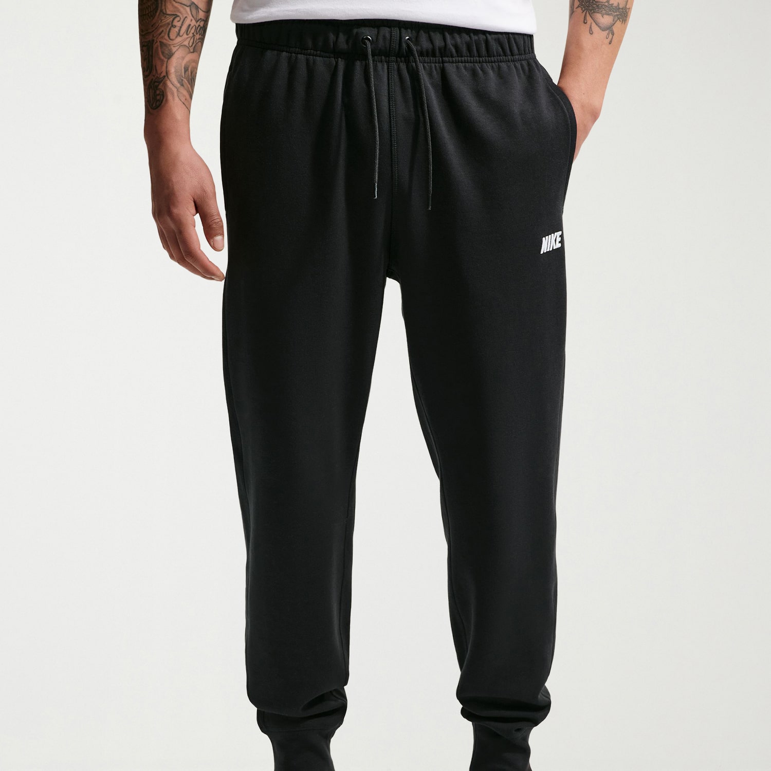 Nike Mens Cuffed Mid Rise Regular Fit Knit Jogger Pant