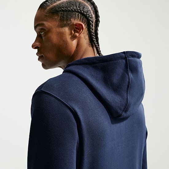 Nike Club Mens Long Sleeve Fleece Zipper Active Hoodie