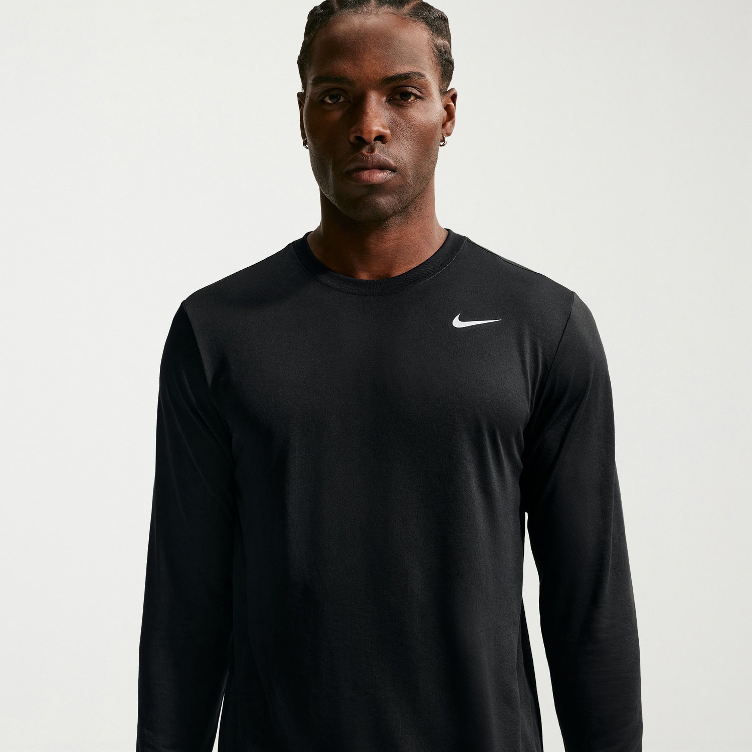 Nike Mens Crew Neck Long Sleeve Quick Dry Active Big and Tall T-Shirt