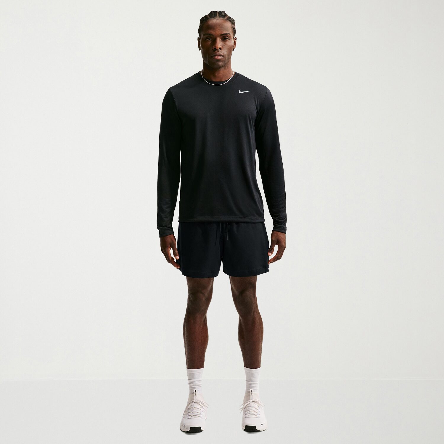 Nike Mens Crew Neck Long Sleeve Quick Dry Active Big and Tall T-Shirt