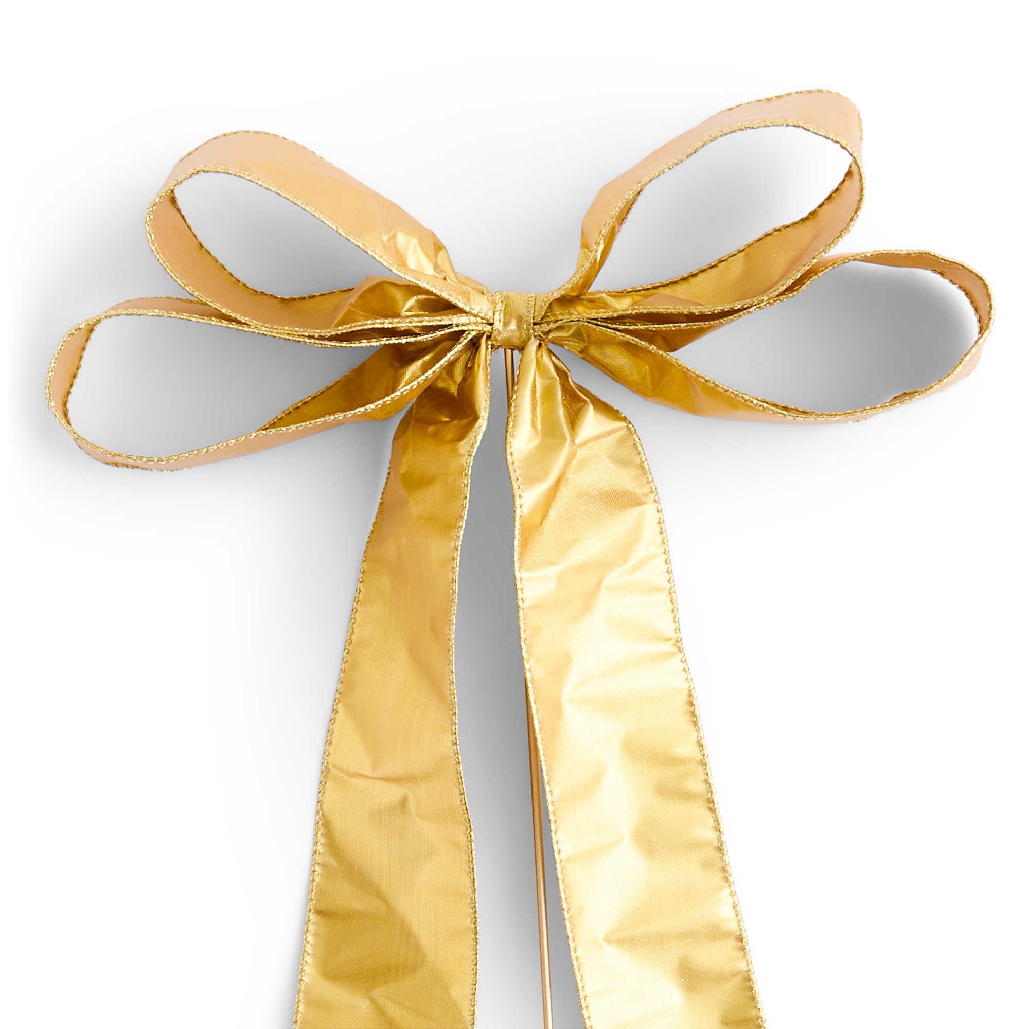 North Pole Trading Co. Gold Ribbon Bow Pick 3-pc. Pick