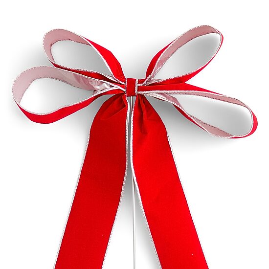North Pole Trading Co. Red Ribbon Bow Pick 3-pc. Pick