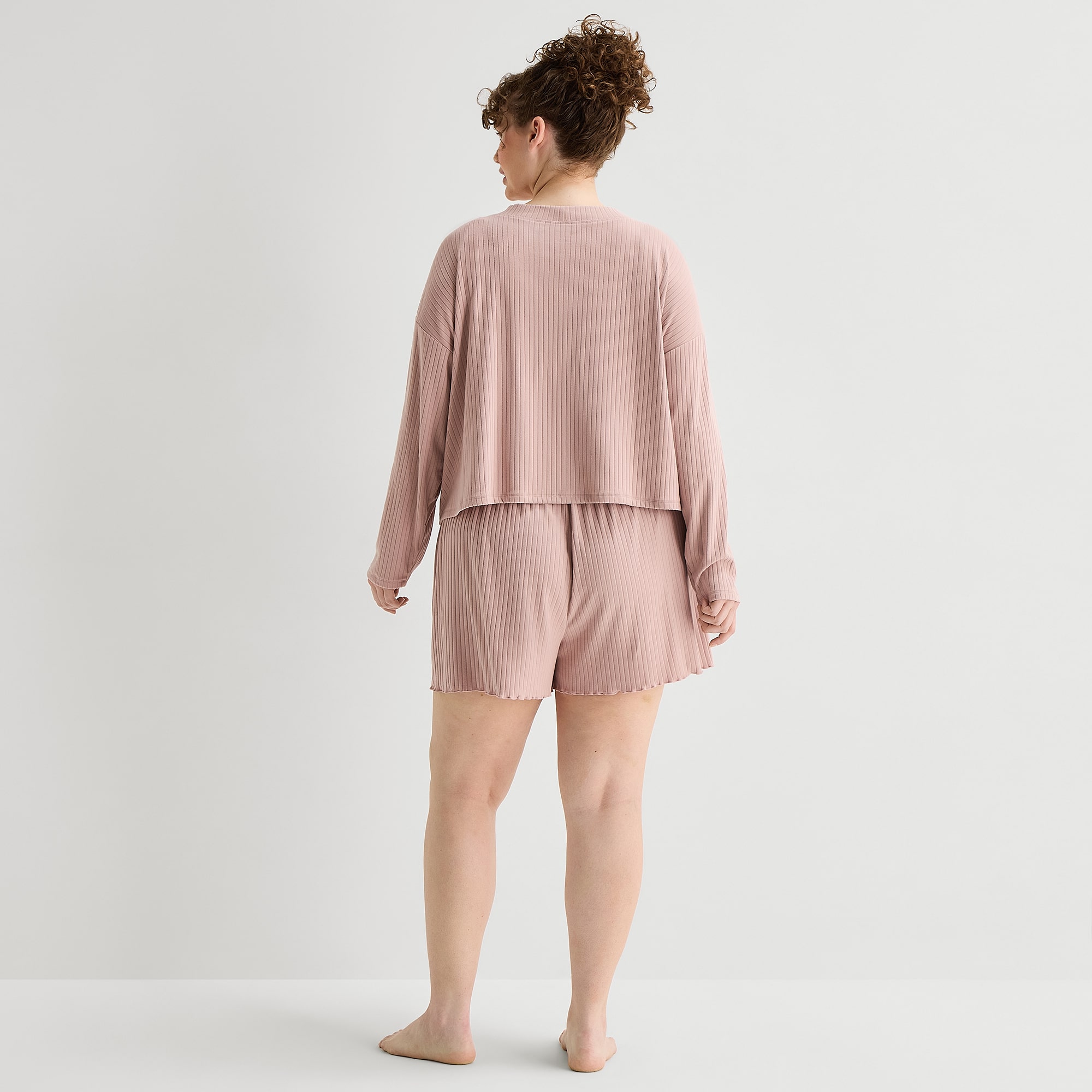 AMB CARDIGAN SHORT SET W