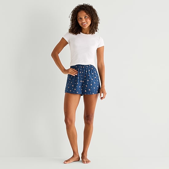 Arizona Womens Juniors Pajama Shorts