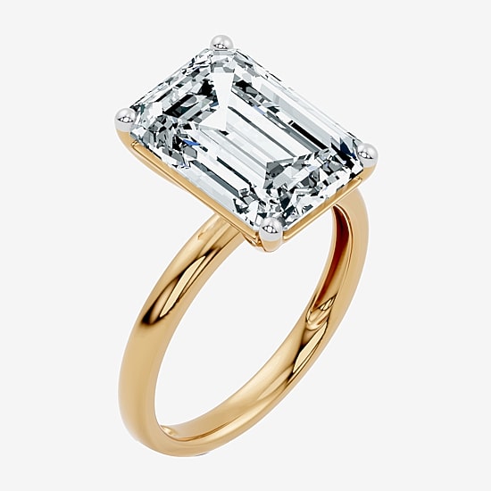 (F / Vs2) Womens 10 Ct. Lab Grown White Diamond 14K Gold Engagement Ring