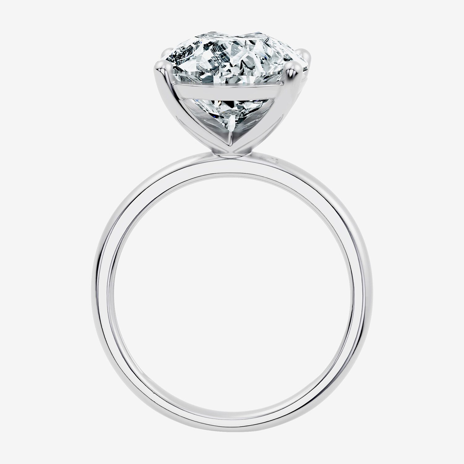 (F / Vs2) Womens 8 Ct. Lab Grown White Diamond 14K Gold Pear Engagement Ring
