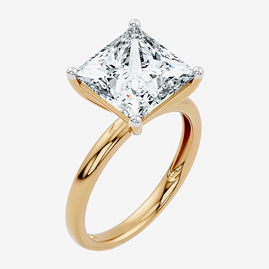 (F / Vs2) Womens 7 Ct. Lab Grown White Diamond 14K Gold Engagement Ring