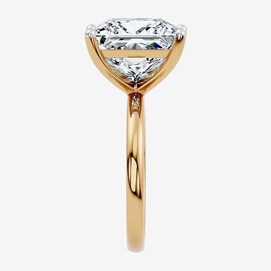 (F / Vs2) Womens 8 Ct. Lab Grown White Diamond 14K Gold Engagement Ring
