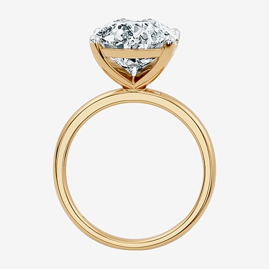 (F / Vs2) Womens 8 Ct. Lab Grown White Diamond 14K Gold Pear Engagement Ring