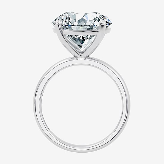 (F / Vs2) Womens 8 Ct. Lab Grown White Diamond 14K Gold Round Solitaire Engagement Ring