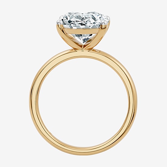 (F / Vs2) Womens 7 Ct. Lab Grown White Diamond 14K Gold Oval Engagement Ring