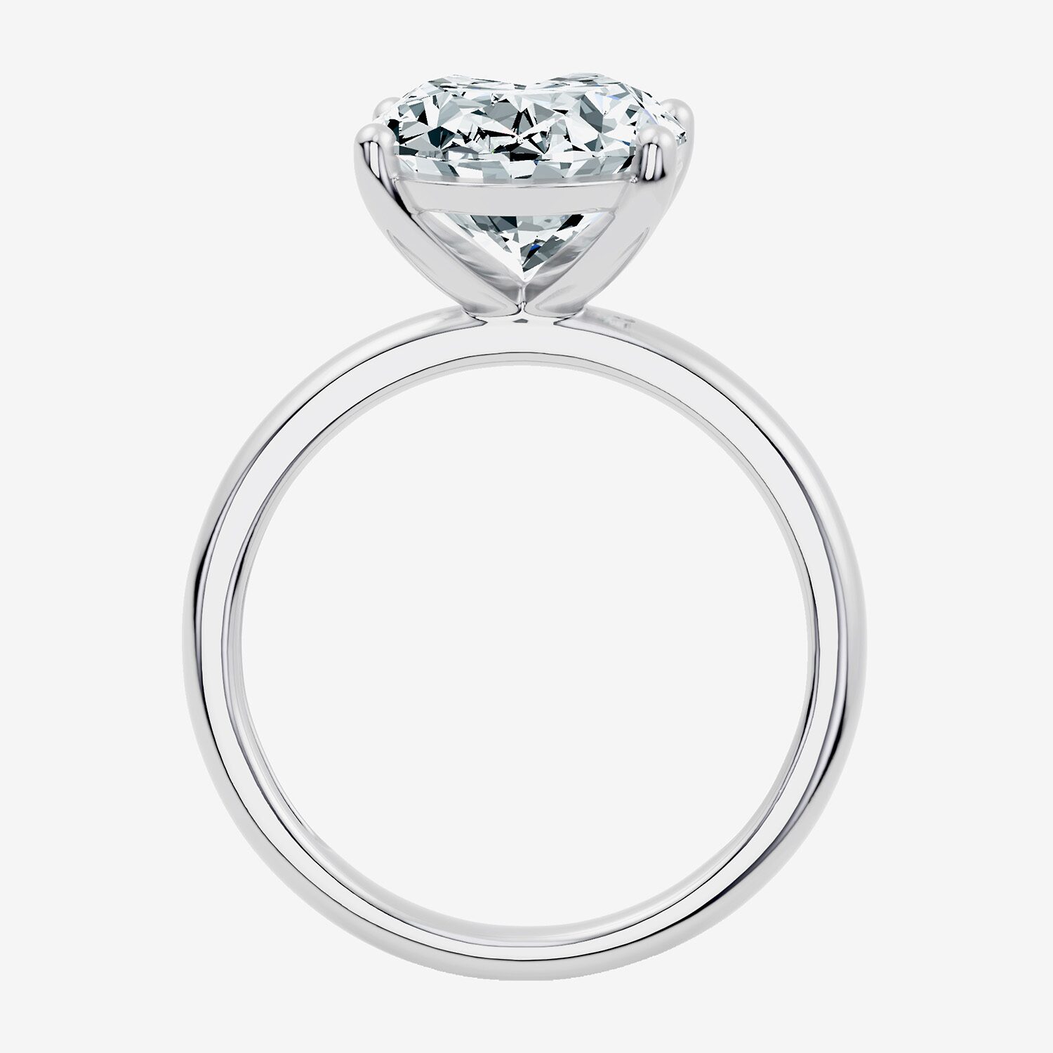 (F / Vs2) Womens 7 Ct. Lab Grown White Diamond 14K Gold Oval Engagement Ring
