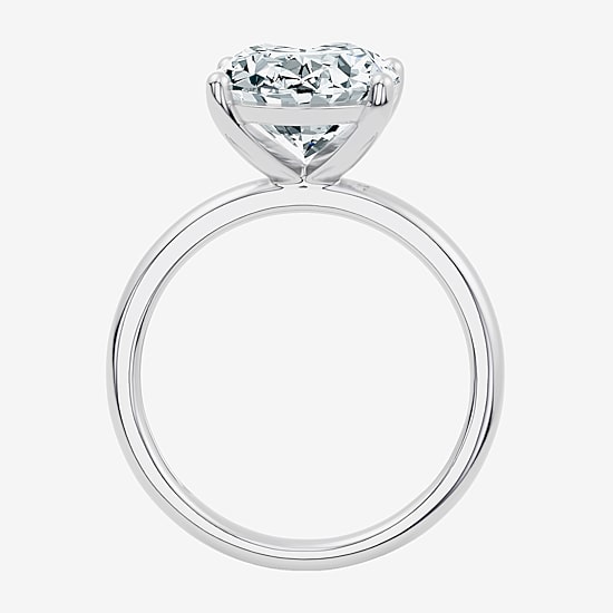 (F / Vs2) Womens 6 Ct. Lab Grown White Diamond 14K Gold Oval Solitaire Engagement Ring