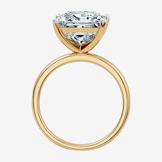 (F / Vs2) Womens 6 Ct. Lab Grown White Diamond 14K Gold Engagement Ring