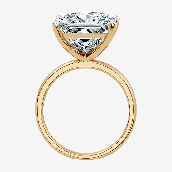 (F / Vs2) Womens 10 Ct. Lab Grown White Diamond 14K Gold Engagement Ring