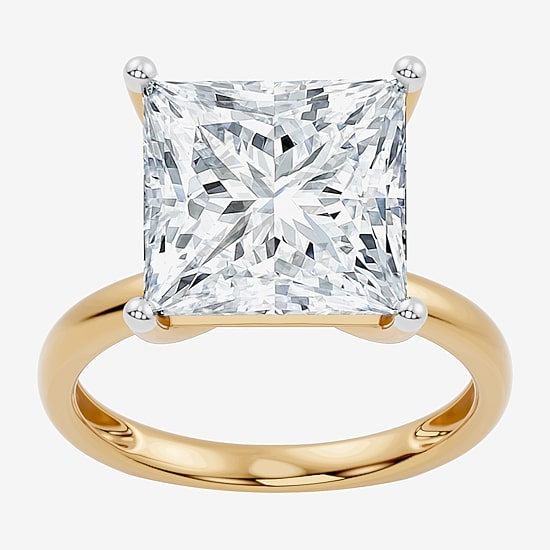 (F / Vs2) Womens 10 Ct. Lab Grown White Diamond 14K Gold Engagement Ring
