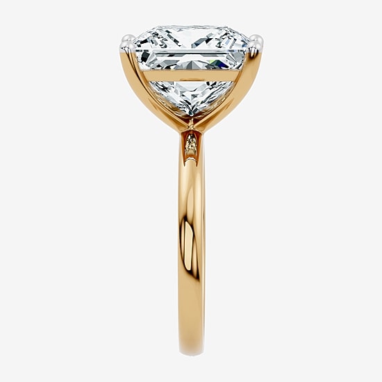 (F / Vs2) Womens 10 Ct. Lab Grown White Diamond 14K Gold Engagement Ring