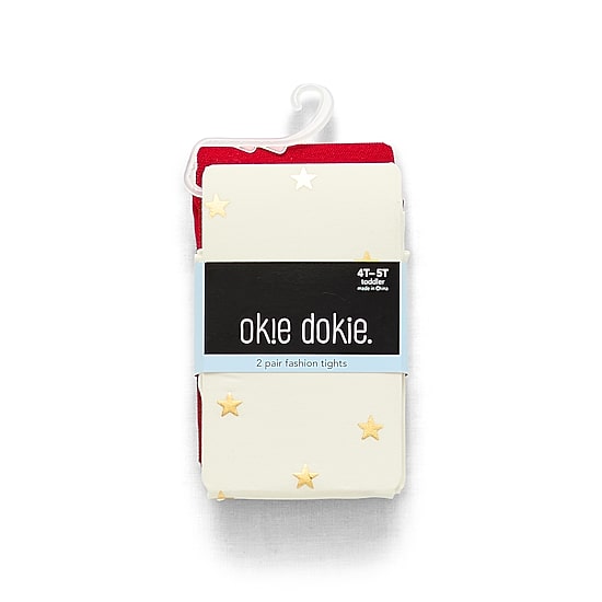 Okie Dokie Toddler Girls 2-pc. Star Tights