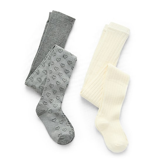 Okie Dokie Toddler Girls 2-pc. Hearts Tights