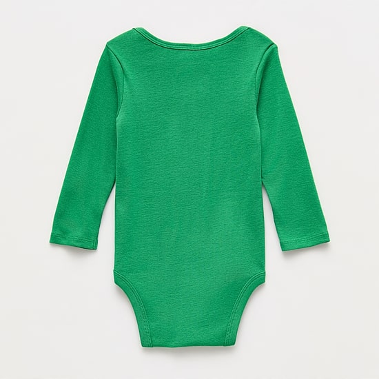 Okie Dokie Baby Boys Crew Neck Long Sleeve Rib Bodysuit
