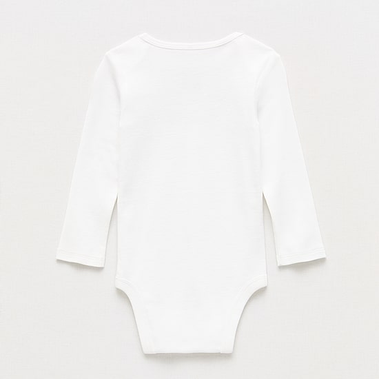 Okie Dokie Baby Unisex Crew Neck Long Sleeve Rib Bodysuit