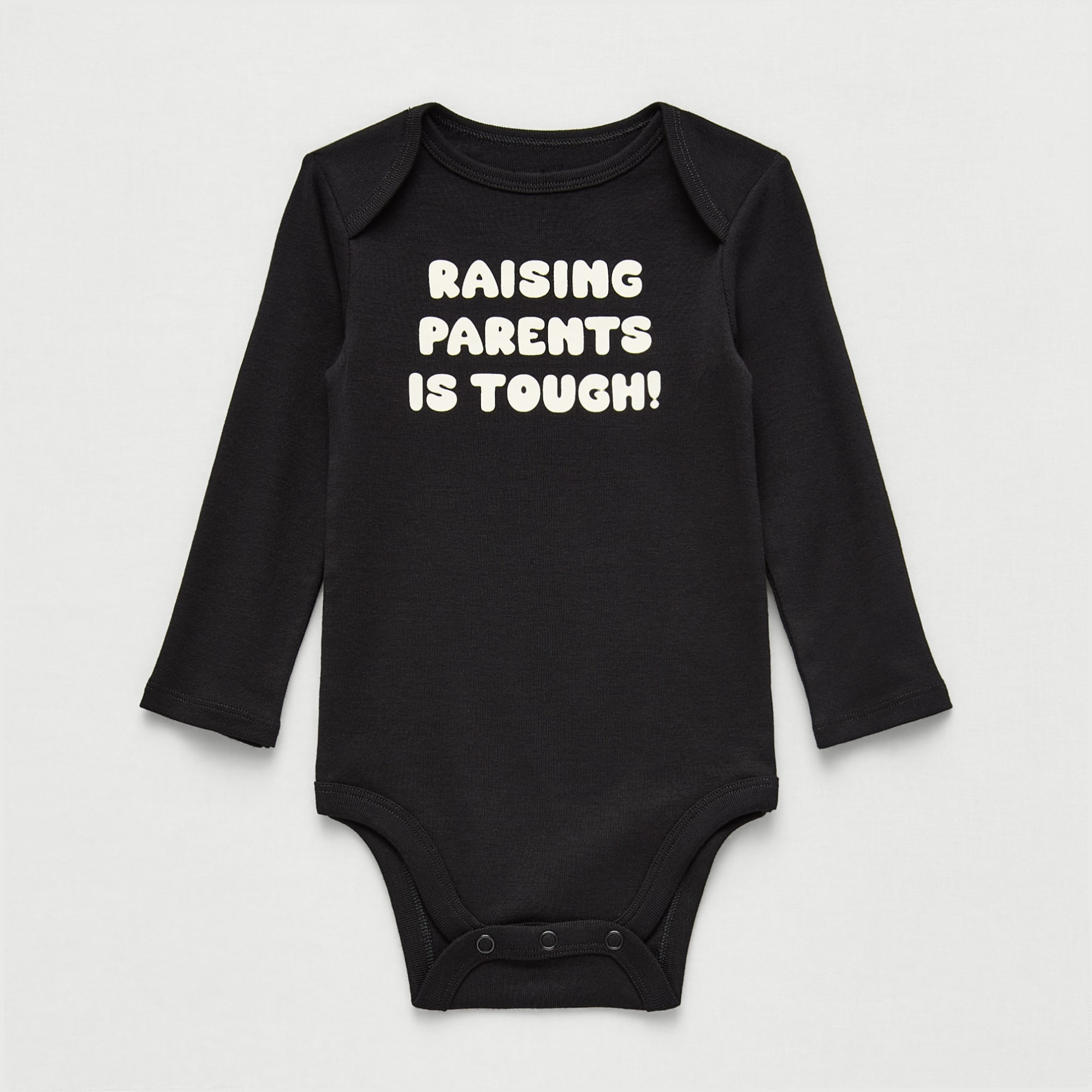 Okie Dokie Baby Unisex Round Neck Long Sleeve Rib Bodysuit
