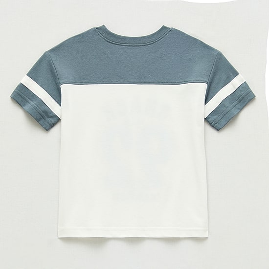 Okie Dokie Toddler & Little Boys Round Neck Short Sleeve Relaxed Fit Graphic T-Shirt