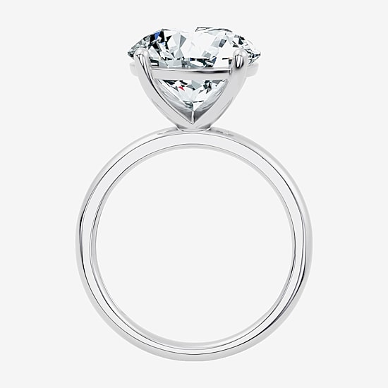(F / Vs2) Womens 6 Ct. Lab Grown White Diamond 14K Gold Round Solitaire Engagement Ring