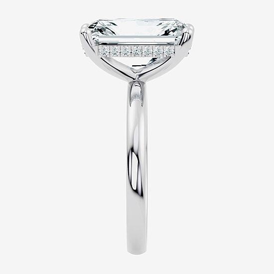 Signature By Modern Bride (F/Vs2) Womens 7 Ct.T.W. Lab Grown White Diamond 14K Gold Rectangular Engagement Ring