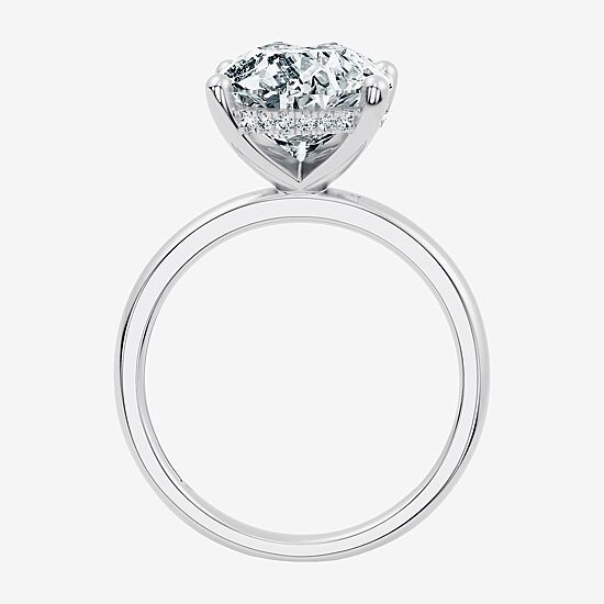 Signature By Modern Bride (F / Vs2) Womens 7 1/10 Ct. T.W. Lab Grown White Diamond 14K Gold Pear Engagement Ring