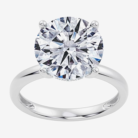 Signature By Modern Bride (F / Vs2) Womens 7 1/10 Ct. T.W. Lab Grown White Diamond 14K Gold Round Engagement Ring