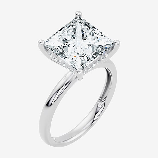 Signature By Modern Bride (F / Vs2) Womens 7 1/10 Ct. T.W. Lab Grown White Diamond 14K Gold Engagement Ring