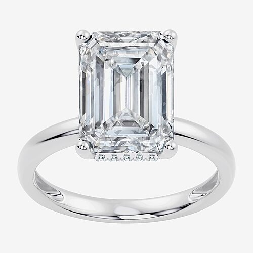 Signature By Modern Bride (F / Vs2) Womens 7 1/10 Ct. T.W. Lab Grown White Diamond 14K Gold Engagement Ring, 5, White