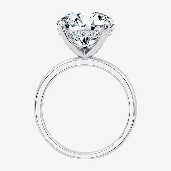 Signature By Modern Bride (F / Vs2) Womens 6 1/10 Ct. T.W. Lab Grown White Diamond 14K Gold Round Engagement Ring