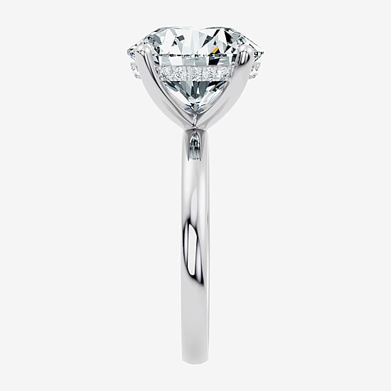 Signature By Modern Bride (F / Vs2) Womens 6 1/10 Ct. T.W. Lab Grown White Diamond 14K Gold Round Engagement Ring