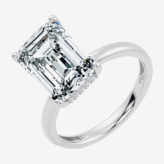 Signature By Modern Bride (F / Vs2) Womens 6 1/10 Ct. T.W. Lab Grown White Diamond 14K Gold Engagement Ring