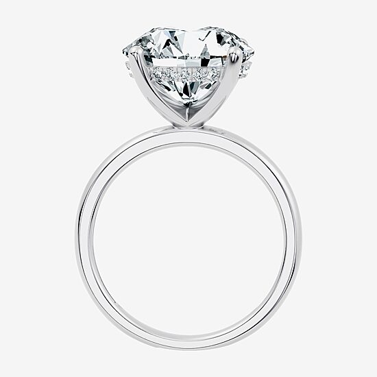 Signature By Modern Bride (F / Vs2) Womens 5 1/10 Ct. T.W. Lab Grown White Diamond 14K Gold Round Engagement Ring