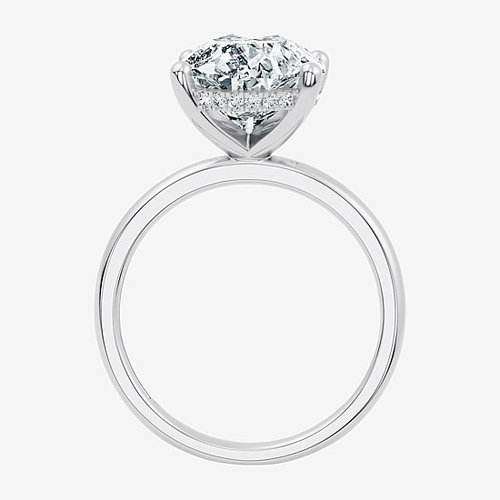 Signature By Modern Bride (F / Vs2) Womens 6 1/10 Ct. T.W. Lab Grown White Diamond 14K Gold Pear Engagement Ring