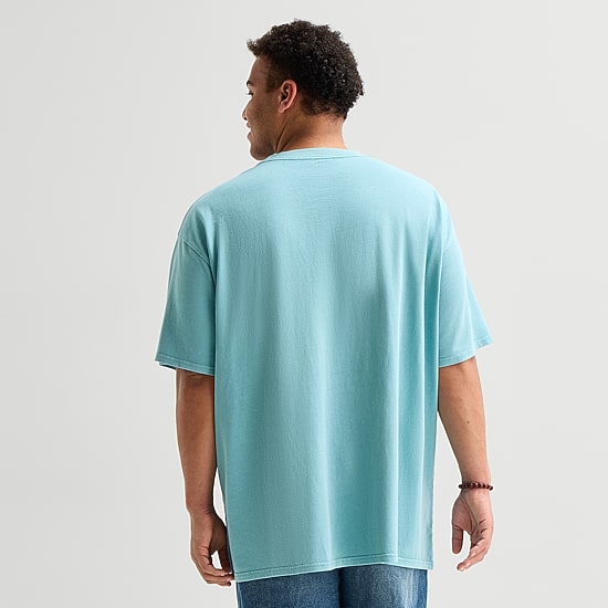 Arizona Mens Crew Neck Short Sleeve Big and Tall T-Shirt