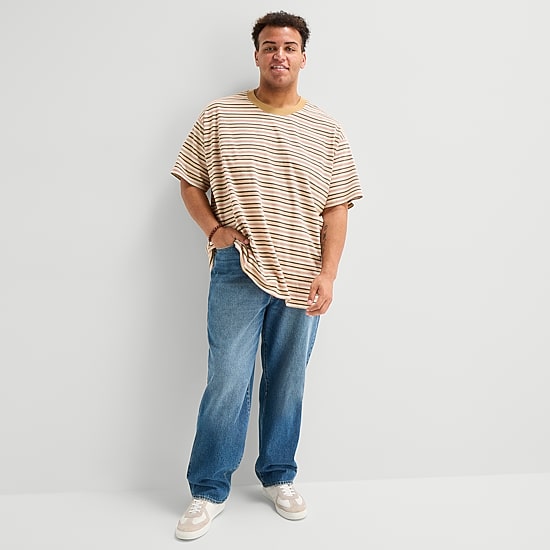 Arizona Mens Crew Neck Short Sleeve Big and Tall T-Shirt