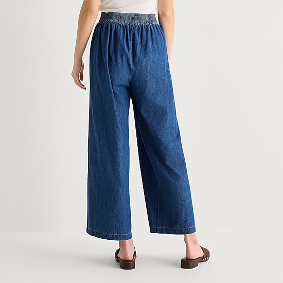 by&by Womens Juniors Wide Leg Trouser