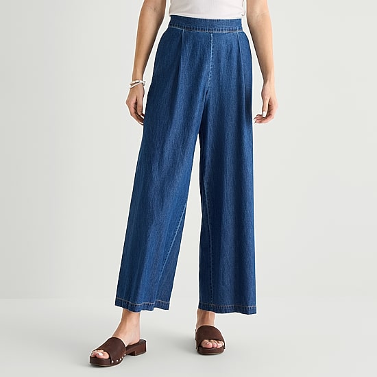 by&by Womens Juniors Wide Leg Trouser