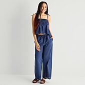 Forever 21 Womens Juniors Straight Pull-On Pant