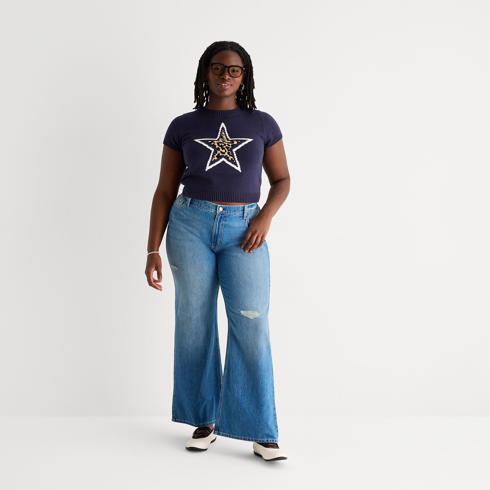 Arizona Womens Juniors Plus Low Rise Bootcut Jean