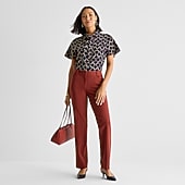 Liz Claiborne Audra Womens Straight Mid Rise Trouser